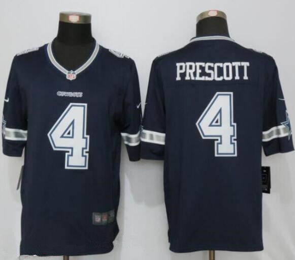 Mens Dallas Cowboys 4 Dak Prescott Navy Blue Team Color Nfl Nike Elite Jersey