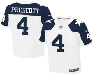 Mens Dallas Cowboys 4 Dak Prescott White Thanksgiving Alternate Nfl Nike Elite Jersey