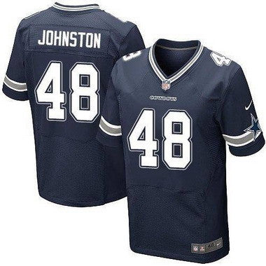Mens Dallas Cowboys 48 Daryl Johnston Navy Blue Retired Player Nfl Nike Elite Jersey