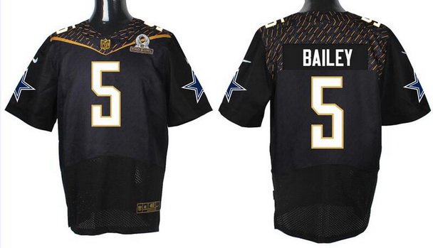 Mens Dallas Cowboys 5 Dan Bailey Black 2016 Pro Bowl Nike Elite Jersey