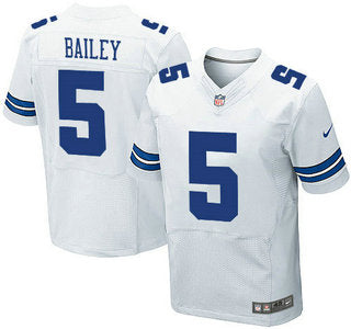 Mens Dallas Cowboys 5 Dan Bailey White Road Nfl Nike Elite Jersey