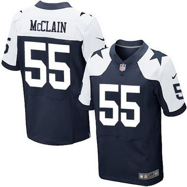 Mens Dallas Cowboys 55 Rolando Mcclain Navy Blue Thanksgiving Alternate Nfl Nike Elite Jersey