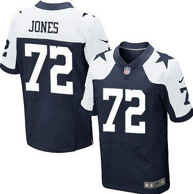 Mens Dallas Cowboys 72 Ed Jones Navy Blue Thanksgiving Retired Player Nfl Nike Elite Jersey