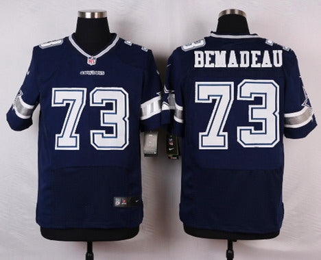 Mens Dallas Cowboys 73 Mackenzy Bernadeau Navy Blue Team Color Nfl Nike Elite Jersey