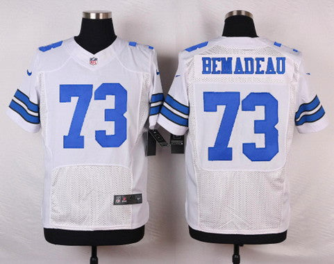 Mens Dallas Cowboys 73 Mackenzy Bernadeau White Road Nfl Nike Elite Jersey