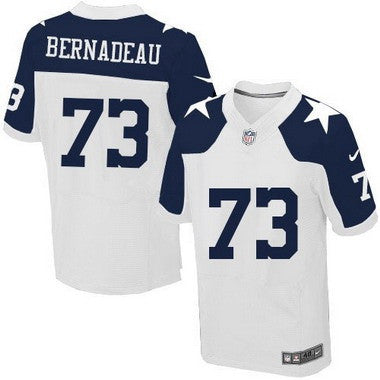 Mens Dallas Cowboys 73 Mackenzy Bernadeau White Thanksgiving Alternate Nfl Nike Elite Jersey