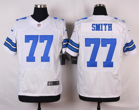 Mens Dallas Cowboys 77 Tyron Smith White Road Nfl Nike Elite Jersey