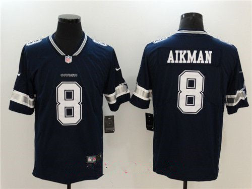 Mens Dallas Cowboys 8 Troy Aikman Navy Blue 2017 Vapor Untouchable Stitched Nfl Nike Limited Jersey