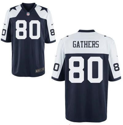 Mens Dallas Cowboys 80 Rico Gathers Navy Blue Thanksgiving Alternate Stitched Nfl Nike Elite Jersey