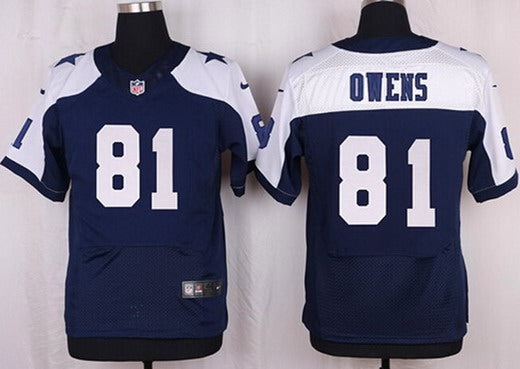 Mens Dallas Cowboys 81 Terrell Owens Navy Blue Thanksgiving Retired Player Nfl Nike Elite Jersey