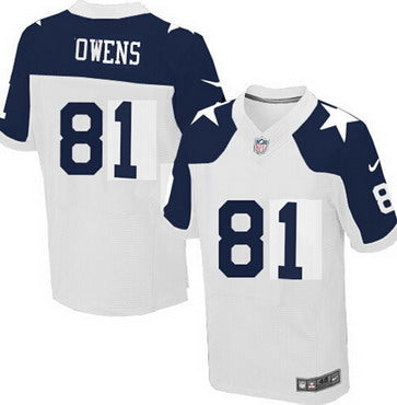 Mens Dallas Cowboys 81 Terrell Owens White Thanksgiving Retired Player Nfl Nike Elite Jersey