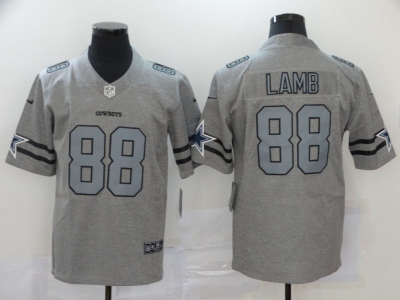 Mens Dallas Cowboys 88 Ceedee Lamb 2020 Gray Gridiron Vapor Untouchable Stitched Nfl Nike Limited Jersey