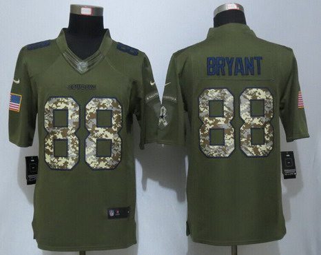 Mens Dallas Cowboys 88 Dez Bryant Green Salute To Service 2015 Nfl Nike Limited Jersey