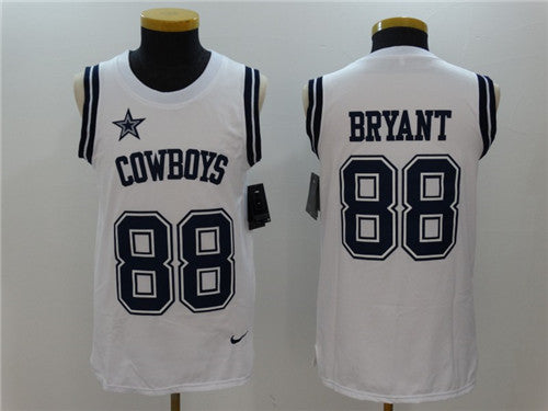 Mens Dallas Cowboys 88 Dez Bryant White Color Rush 2017 Vest Stitched Nfl Nike Tank Top Jersey