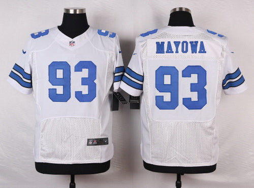 Mens Dallas Cowboys 93 Benson Mayowa White Road Nfl Nike Elite Jersey