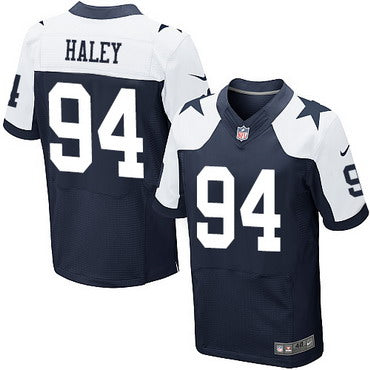 Mens Dallas Cowboys 94 Charles Haley Navy Blue Thanksgiving Retired Player Nfl Nike Elite Jersey