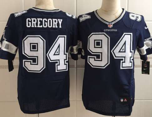 Mens Dallas Cowboys 94 Randy Gregory Nike Blue Elite Jersey