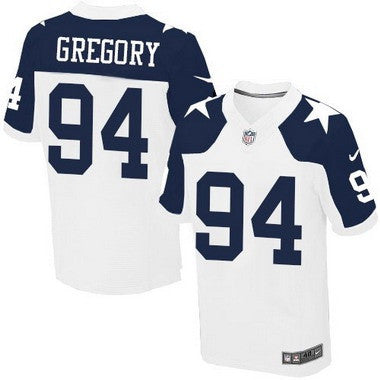 Mens Dallas Cowboys 94 Randy Gregory White Thanksgiving Alternate Nfl Nike Elite Jersey