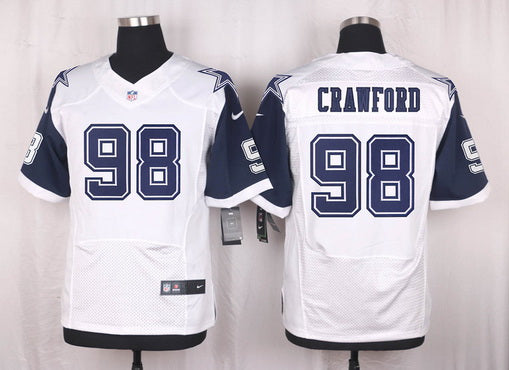 Mens Dallas Cowboys 98 Tyrone Crawford Nike White Color Rush 2015 Nfl Elite Jersey