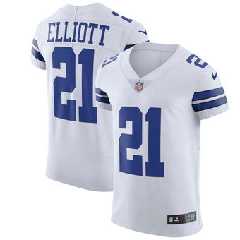 Mens Dallas Cowboys Ezekiel Elliott Nike White Vapor Untouchable Elite Jersey