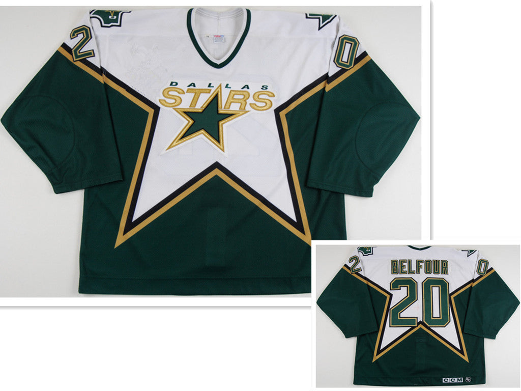 Mens Dallas Stars 20 Eddy Balfour Ccm Throwback Home Nhl Jersey