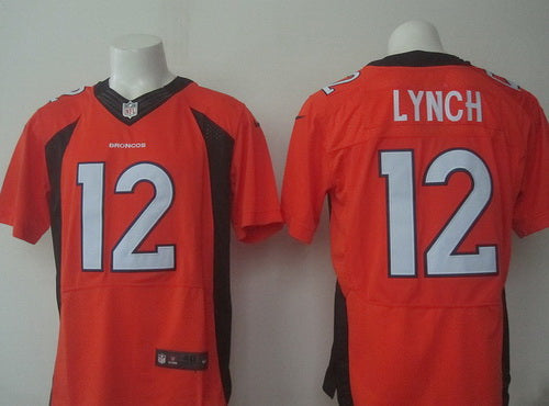 Mens Denver Broncos 12 Paxton Lynch Orange Team Color Nfl Nike Elite Jersey