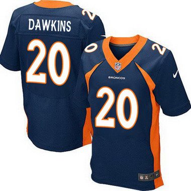 Mens Denver Broncos 20 Brian Dawkins Navy Blue Retired Player Nfl Nike Elite Jersey