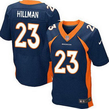 Mens Denver Broncos 23 Ronnie Hillman Navy Blue Alternate Nfl Nike Elite Jersey