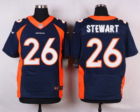 Mens Denver Broncos 26 Darian Stewart Navy Blue Alternate Nfl Nike Elite Jersey