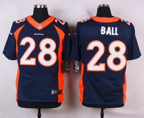 Mens Denver Broncos 28 Montee Ball Navy Blue Alternate Nfl Nike Elite Jersey