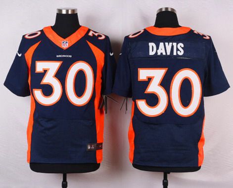 Mens Denver Broncos 30 Terrell Davis Navy Blue Retired Player Nfl Nike Elite Jersey