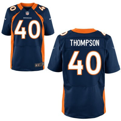 Mens Denver Broncos 40 Juwan Thompson Navy Blue Alternate Nfl Nike Elite Jersey