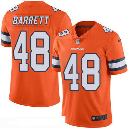 Mens Denver Broncos 48 Shaquil Barrett Orange 2016 Color Rush Stitched Nfl Nike Limited Jersey