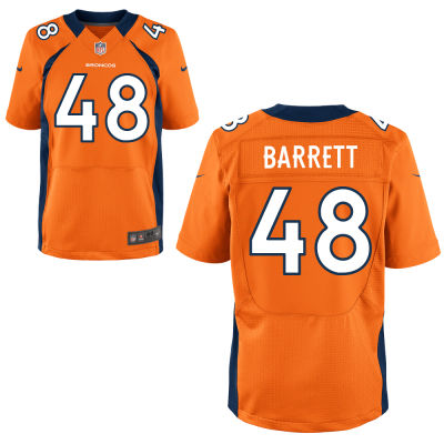 Mens Denver Broncos 48 Shaquil Barrett Orange Team Color Nfl Nike Elite Jersey