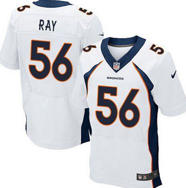 Mens Denver Broncos 56 Shane Ray 2013 Nike White Elite Jersey