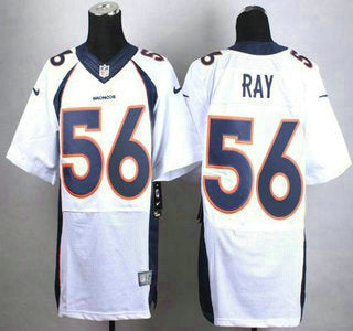 Mens Denver Broncos 56 Shane Ray White Road Nfl Nike Elite Jersey