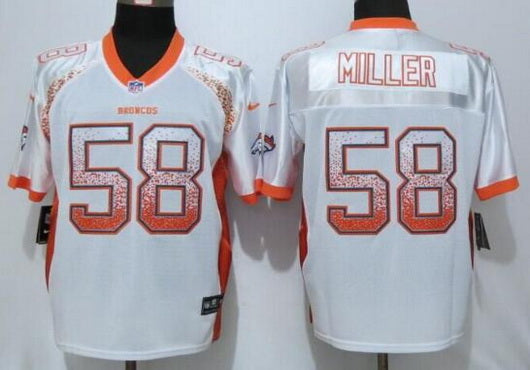 Mens Denver Broncos 58 Von Miller White Drift Fashion Nfl Nike Elite Jersey