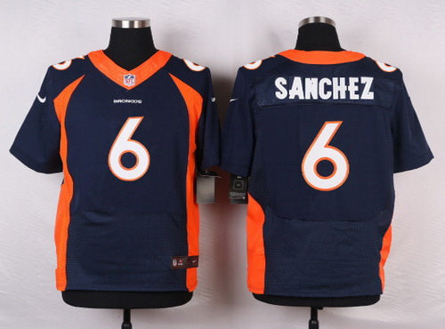Mens Denver Broncos 6 Mark Sanchez Navy Blue Alternate Nfl Nike Elite Jersey