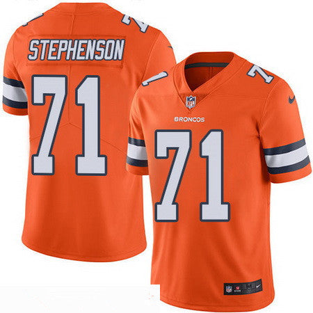 Mens Denver Broncos 71 Donald Stephenson Orange 2016 Color Rush Stitched Nfl Nike Limited Jersey