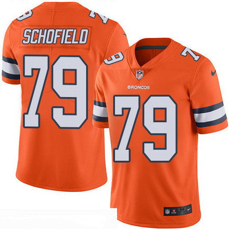 Mens Denver Broncos 79 Michael Schofield Orange 2016 Color Rush Stitched Nfl Nike Limited Jersey