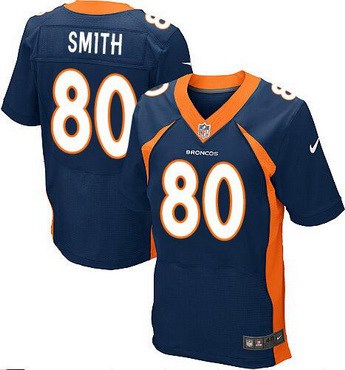 Mens Denver Broncos 80 Rod Smith Navy Blue Retired Player Nfl Nike Elite Jersey