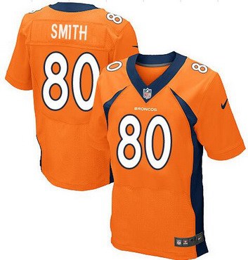 Mens Denver Broncos 80 Rod Smith Orange Retired Player Nfl Nike Elite Jersey