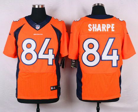 Mens Denver Broncos 84 Shannon Sharpe Orange Retired Player Nfl Nike Elite Jersey