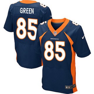 Mens Denver Broncos 85 Virgil Green Navy Blue Alternate Nfl Nike Elite Jersey