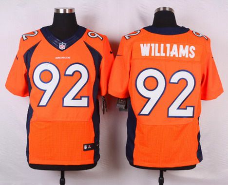 Mens Denver Broncos 92 Sylvester Williams Orange Team Color Nfl Nike Elite Jersey