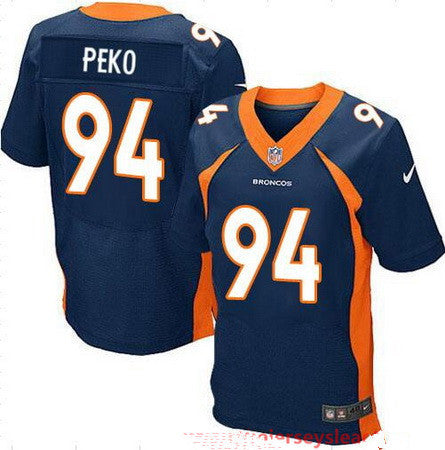 Mens Denver Broncos 94 Domata Peko Navy Blue Alternate Stitched Nfl Nike Elite Jersey