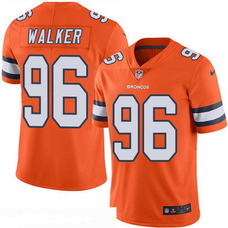 Mens Denver Broncos 96 Vance Walker Orange 2016 Color Rush Stitched Nfl Nike Limited Jersey