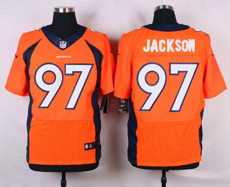 Mens Denver Broncos 97 Malik Jackson Orange Team Color Nfl Nike Elite Jersey
