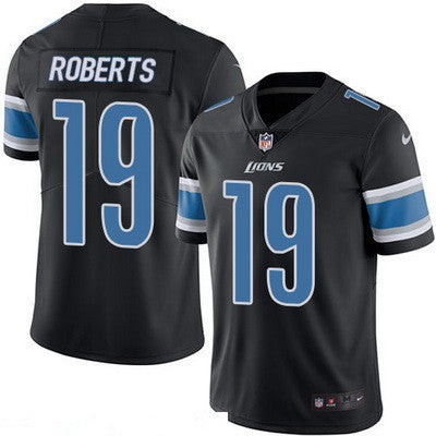 Mens Detroit Lions 19 Andre Roberts Black 2016 Color Rush Stitched Nfl Nike Limited Jersey