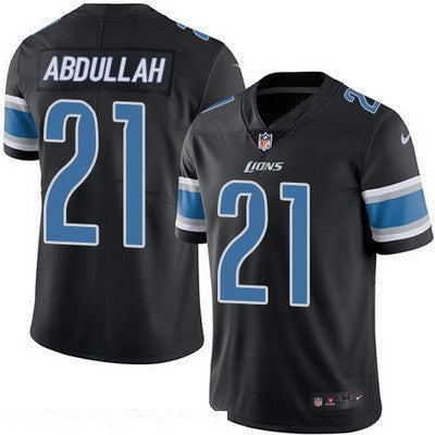 Mens Detroit Lions 21 Ameer Abdullah Black 2016 Color Rush Stitched Nfl Nike Limited Jersey